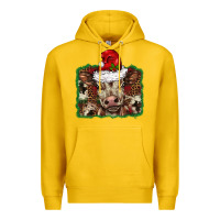 Lemon Christmas background baby calf Premium Hoodie - BarkalooDesign