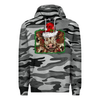 Slate Camo Christmas background baby calf Premium Hoodie - BarkalooDesign