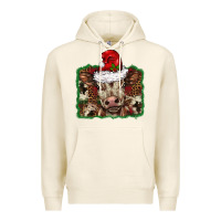 Tofu Christmas background baby calf Premium Hoodie - BarkalooDesign