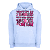 Pigment Grape Ice breast cancer we don't know how strong we are Urban Hoodie - MaliasSmallBusiness