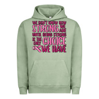 Pigment Oil Green breast cancer we don't know how strong we are Urban Hoodie - MaliasSmallBusiness