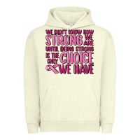 Pigment Pistachio breast cancer we don't know how strong we are Urban Hoodie - MaliasSmallBusiness