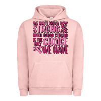 Pigment Salmon breast cancer we don't know how strong we are Urban Hoodie - MaliasSmallBusiness
