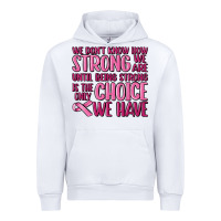 White breast cancer we don't know how strong we are Urban Hoodie - MaliasSmallBusiness