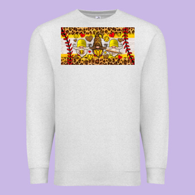 Softball Gnome License Plate Premium Sweatshirt Designed By Hra Design Shop