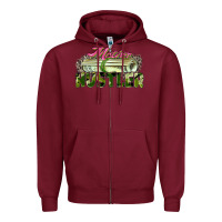 Burgundy mother hustler Zipper Hoodie - Zillion Design Studio