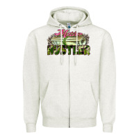 Oatmeal Heather mother hustler Zipper Hoodie - Zillion Design Studio