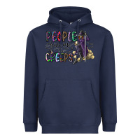 Navy people give me the creeps Heavyweight Hoodie - CowhideDigitalArt