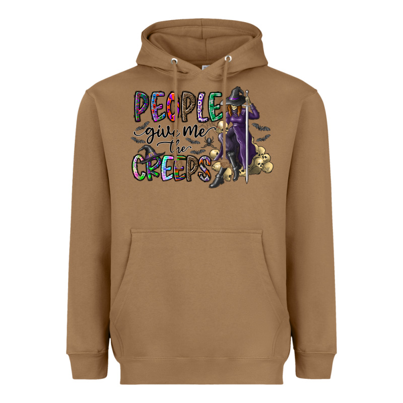 People Give Me The Creeps Heavyweight Hoodie by CowhideDigitalArt | Teevron