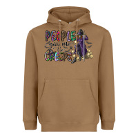 Toasted Coconut people give me the creeps Heavyweight Hoodie - CowhideDigitalArt