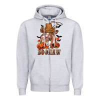 Heather Grey Boohaw Heifer Zipper Hoodie - RanaPortraitStore