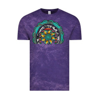 Cloud Purple gemstone sunflower  rainbow Vintage Tee - Artiststas