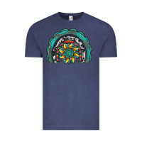 Vintage Denim gemstone sunflower  rainbow Vintage Tee - Artiststas