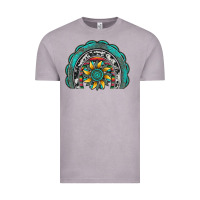 Vintage Zinc gemstone sunflower  rainbow Vintage Tee - Artiststas