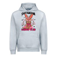 Heather Grey cottontail bunny club Urban Hoodie - MaliasSmallBusiness