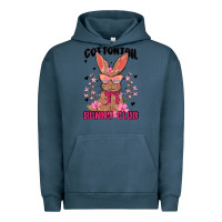 Pigment Midnight Navy cottontail bunny club Urban Hoodie - MaliasSmallBusiness