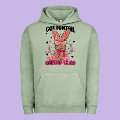 Cottontail Bunny Club Urban Hoodie Designed By Maliassmallbusiness