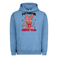 Pigment Pebble Blue cottontail bunny club Urban Hoodie - MaliasSmallBusiness