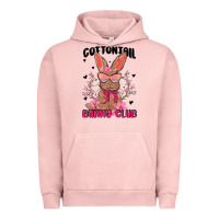 Pigment Salmon cottontail bunny club Urban Hoodie - MaliasSmallBusiness