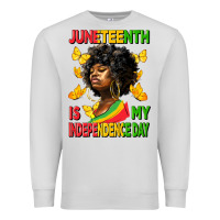 Dove Grey juneteenth is my independence day Premium Sweatshirt - HRA Design Shop