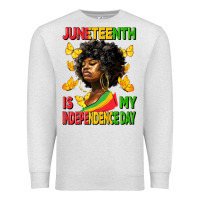 Oatmeal Heather juneteenth is my independence day Premium Sweatshirt - HRA Design Shop