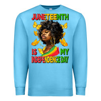 Ocean Blue juneteenth is my independence day Premium Sweatshirt - HRA Design Shop