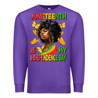Purple juneteenth is my independence day Premium Sweatshirt - HRA Design Shop