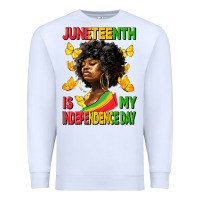 White juneteenth is my independence day Premium Sweatshirt - HRA Design Shop