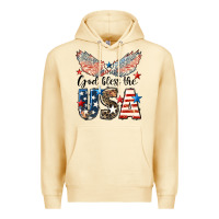 Pina Colada Western God Bless The USA Premium Hoodie - LillyAllenDesigns