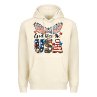 Sandshell Western God Bless The USA Premium Hoodie - LillyAllenDesigns