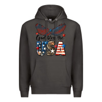 Smoke Western God Bless The USA Premium Hoodie - LillyAllenDesigns