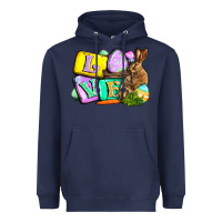 Navy Love Easter Day Heavyweight Hoodie - CowGirlArtShop