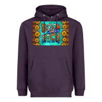 Plum boom bitch get out the way skinny metal can holder Heavyweight Hoodie - HRA Design Shop