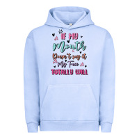 Pigment Grape Ice if my mouth doesn't say it my face totally will Urban Hoodie - MaliasSmallBusiness