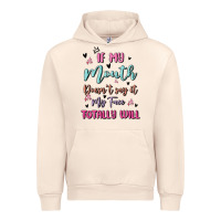 Sandshell if my mouth doesn't say it my face totally will Urban Hoodie - MaliasSmallBusiness