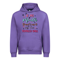 Tulip if my mouth doesn't say it my face totally will Urban Hoodie - MaliasSmallBusiness