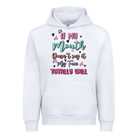 White if my mouth doesn't say it my face totally will Urban Hoodie - MaliasSmallBusiness