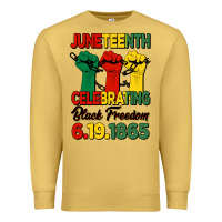 Antique Gold juneteenth celebrating black freedom Premium Sweatshirt - HRA Design Shop
