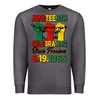 Charcoal Heather juneteenth celebrating black freedom Premium Sweatshirt - HRA Design Shop