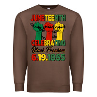 Chestnut juneteenth celebrating black freedom Premium Sweatshirt - HRA Design Shop