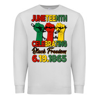 Dove Grey juneteenth celebrating black freedom Premium Sweatshirt - HRA Design Shop