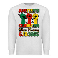 Oatmeal Heather juneteenth celebrating black freedom Premium Sweatshirt - HRA Design Shop