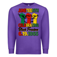Purple juneteenth celebrating black freedom Premium Sweatshirt - HRA Design Shop