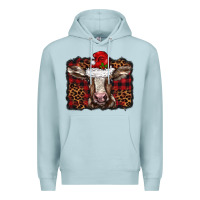 Blue Mist Christmas background baby calf Premium Hoodie - BarkalooDesign
