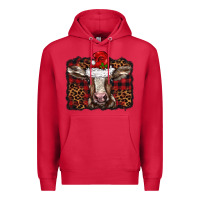 Cardinal Christmas background baby calf Premium Hoodie - BarkalooDesign