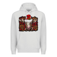 Dove Grey Christmas background baby calf Premium Hoodie - BarkalooDesign