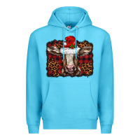 Ocean Blue Christmas background baby calf Premium Hoodie - BarkalooDesign