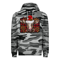 Slate Camo Christmas background baby calf Premium Hoodie - BarkalooDesign