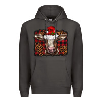 Smoke Christmas background baby calf Premium Hoodie - BarkalooDesign