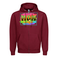 Burgundy mom life Zipper Hoodie - Zillion Design Studio